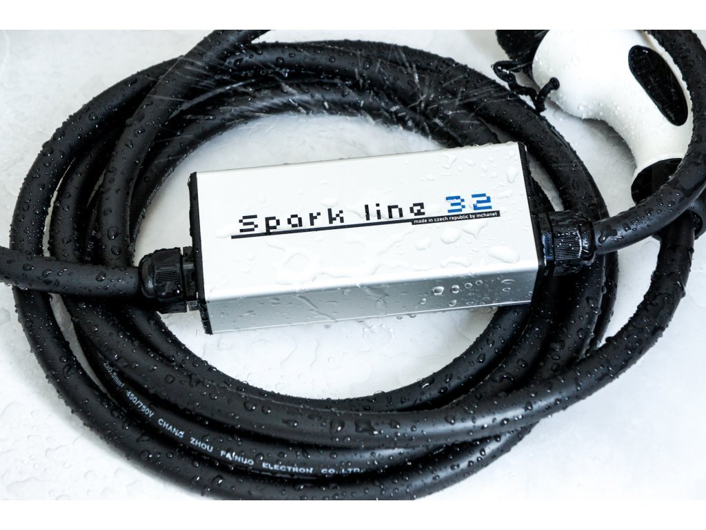 SPARK LINE 32 - kabel s kontrolnom kutijom 22kW, TYPE2-CEE, 32A x 3 faze, 5m - Slika 2