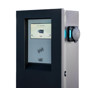 V2C POLE PRO utičnica (2×22 kW), 8'' zaslon, 4G, LAN/WiFi, RFID - Image 4