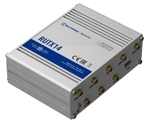 RUTX14 industrijski mobilni usmjerivač 4G LTE CAT12, dvostruki SIM, Wi‑Fi i Bluetooth – kopija 2