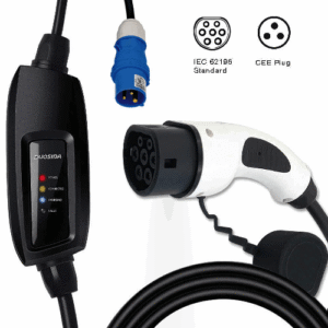 16A charging adapter DUOSIDA 3.6 kW Type 2 to CEE plug