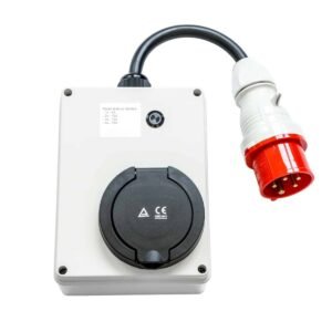 22kW portable wallbox Type 2 socket with CEE plug