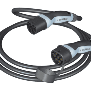 EV Charging Cable 11kW, 32A, Type 2 to Type 2, 3 phase, 10meter (EVAKA)