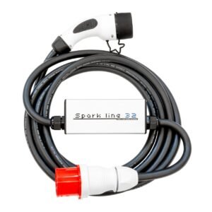 SPARK LINE 32 - cable with control box 22kW, TYPE2-CEE, 32A x 3phases, 5m