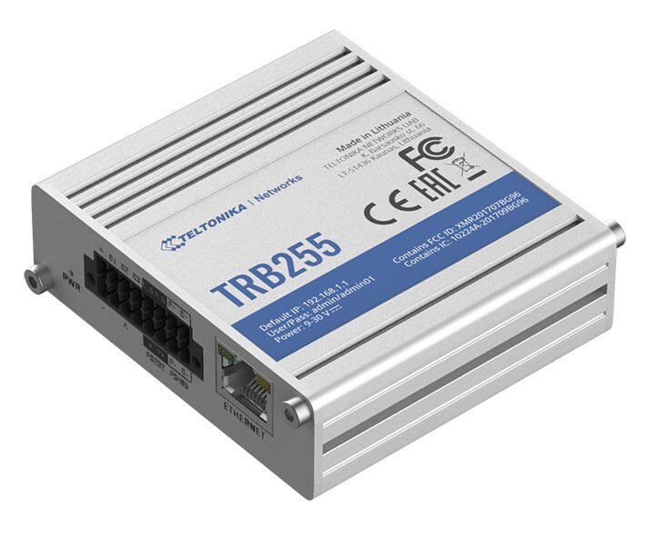 TRB255 Industrial M2M Gateway 4G/LTE (Cat M1), NB-IoT, 2G, I/O - Image 1