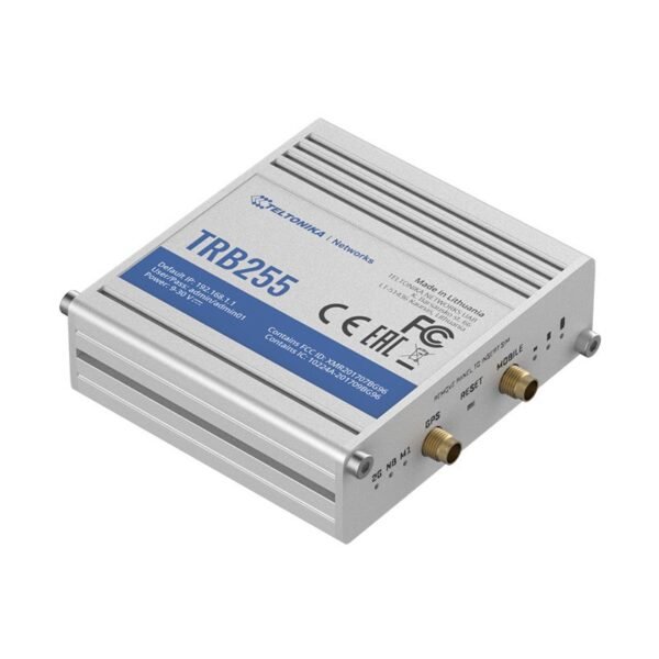 TRB255 Industrial M2M Gateway 4G/LTE (Cat M1), NB-IoT, 2G, I/O