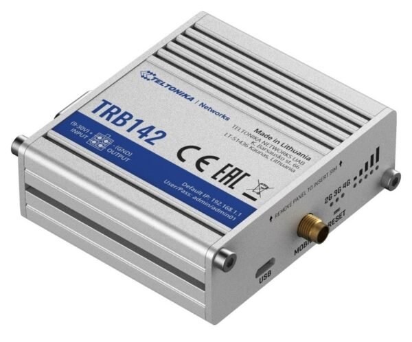 TRB142 Industrial Rugged LTE RS232 Gateway 4G/LTE (Cat 1), 3G, 2G, RS232