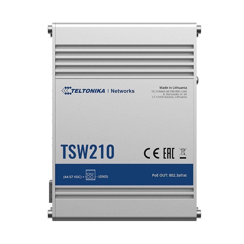 TSW210 Unmanaged Industrial Switch 8 x Gigabit Ethernet ports, 2 x SFP ports - Image 1